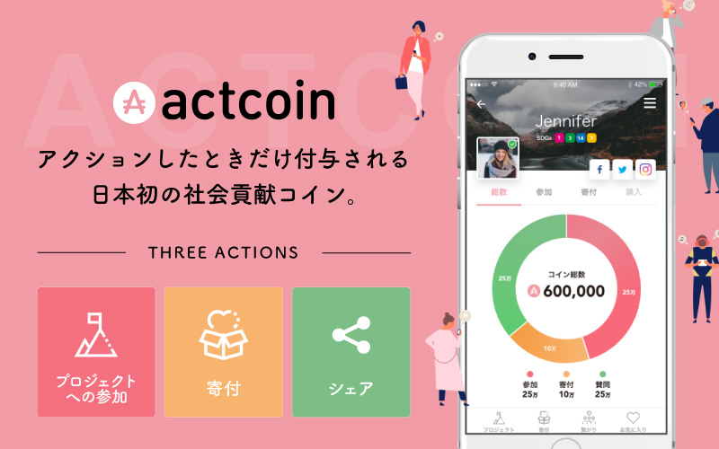 社会貢献を可視化するactcoin