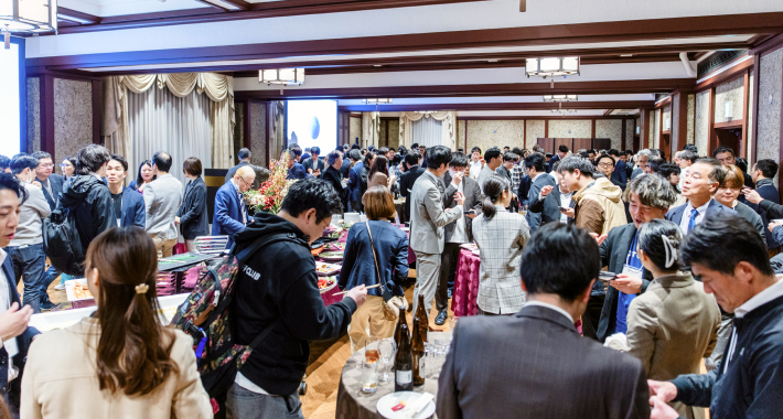 多様な業種が集結。異業種交流も