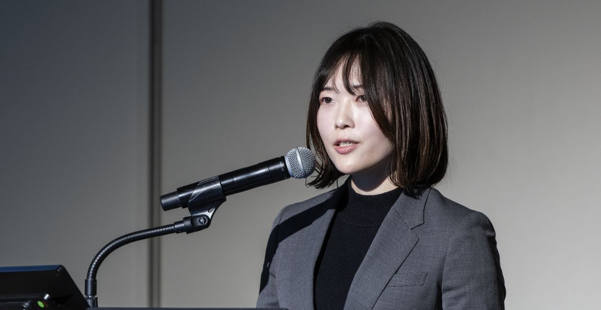 最終プレゼンテーション登壇時のらしくの石神愛奈氏