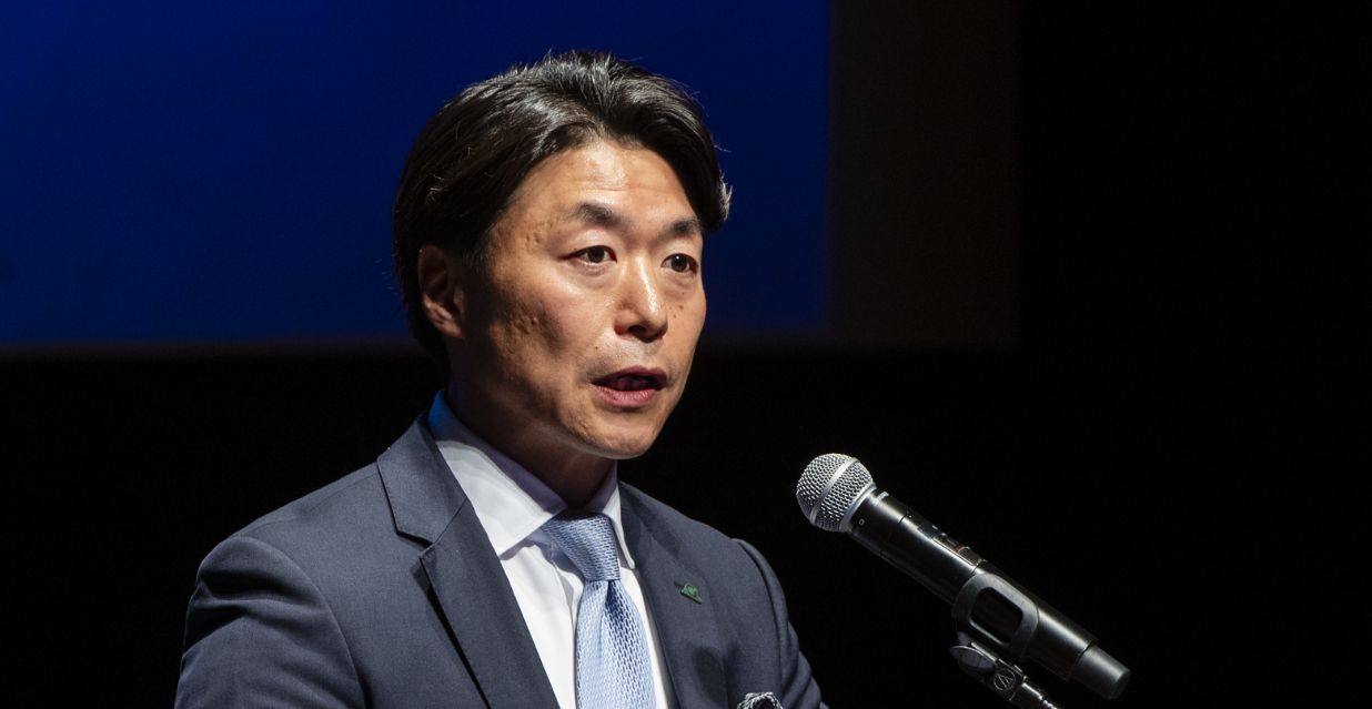 決勝大会登壇時の平田氏