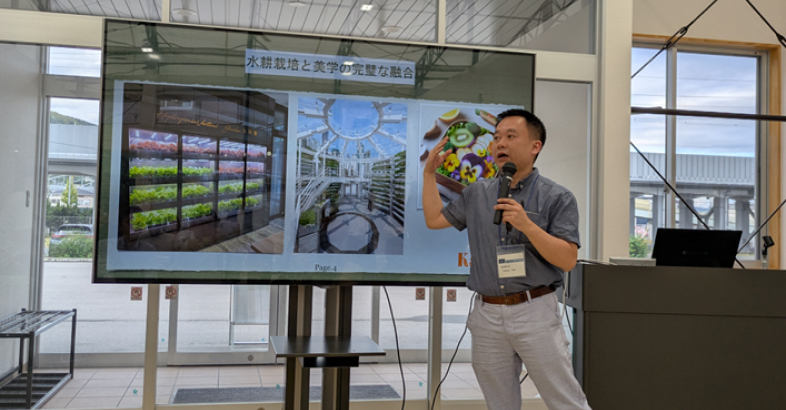KANAYAのジョ営業マネージャーは香港企業として強みの水耕栽培技術を日本でも展開する。