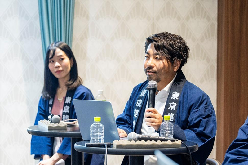 FIRST CVC/Tokyo Metro Ventures CVC担当の桝井綾乃氏（左）とFIRST CVC 代表の山田一慶氏（右）