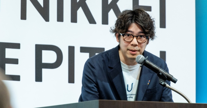 決勝大会で同氏は、リレントビジネスは賃貸の借主だけでなく、物件のオーナーにもメリットが大きいと説明した
