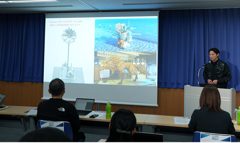 ACTA PLUSの共同創業者である吉本氏は「廃棄物アートを日本の文化にしたい」と強調した。