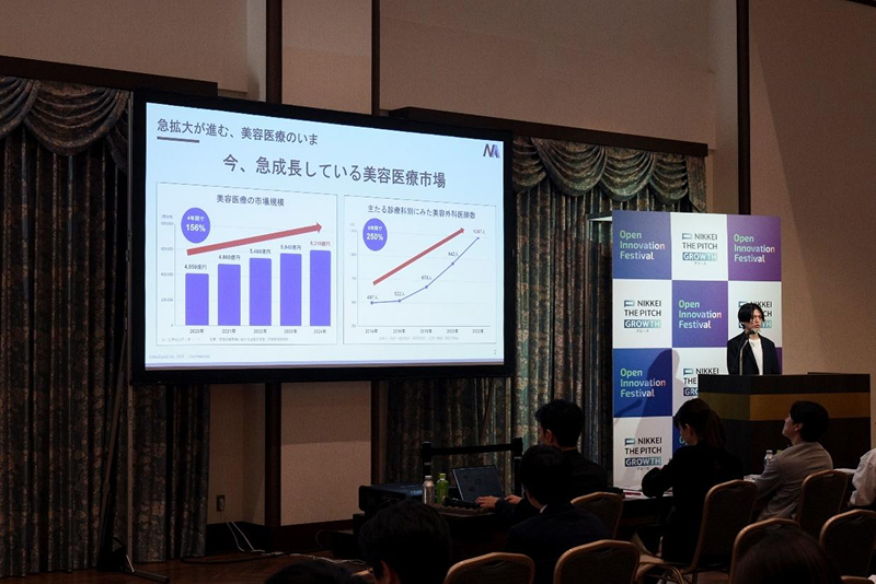 メディアエイドの石毛氏は「美容医療のユーザーに役立つSNS空間を作りたい」としている