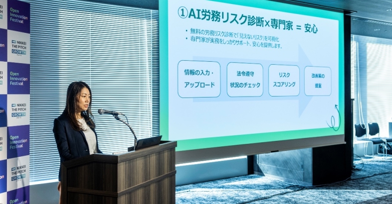 吉村氏は社会保険労務士としての経験を生かして使いやすいAIシステムを提供
