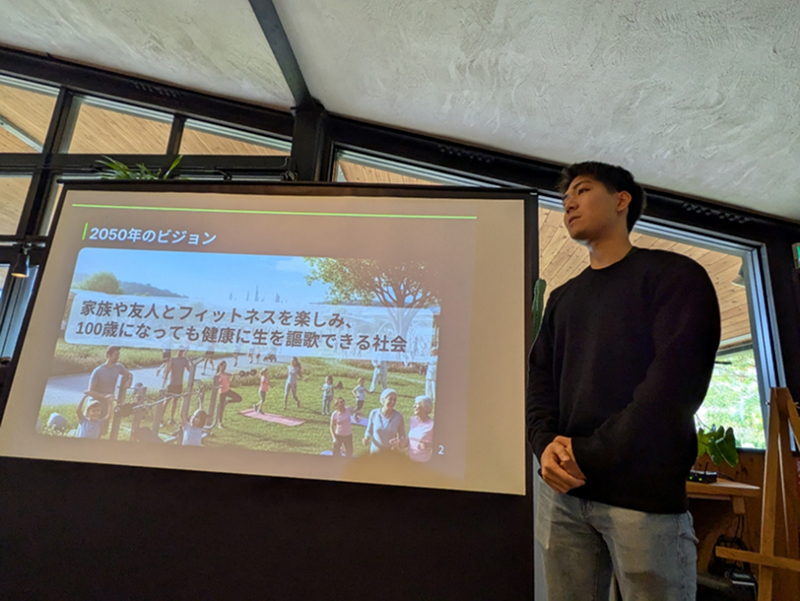 東京大学4年生の中尾氏は栄養管理AI「BULK（バルク）」をプレゼンした