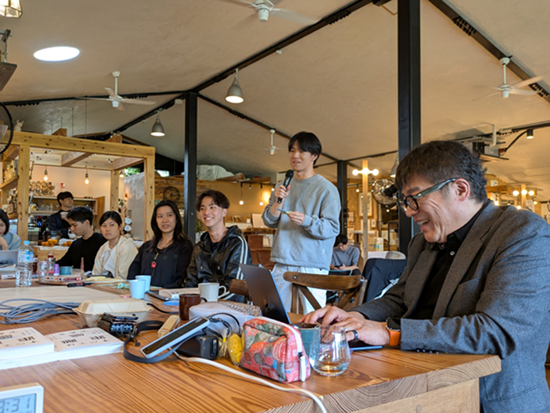 遠矢氏は藤野氏の持論である「起業家としてまじめで、ずるい人になりたい」と最後の振り返りで話した