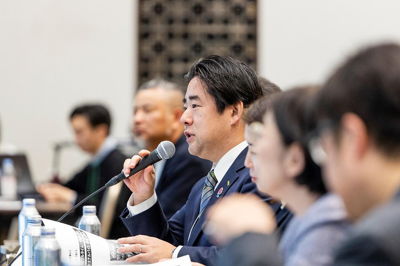 更家副社長はNTPソーシャルの審査員を務めており、自らの経験を踏まえて質問だけでなく、様々なアドバイスをしている。