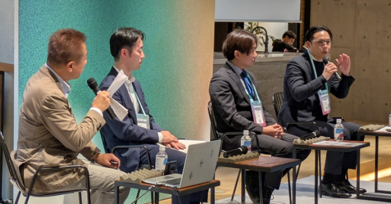 東海東京証券の進藤氏（右端）は、東海地域の大学発ベンチャーの支援に力を入れていると語る