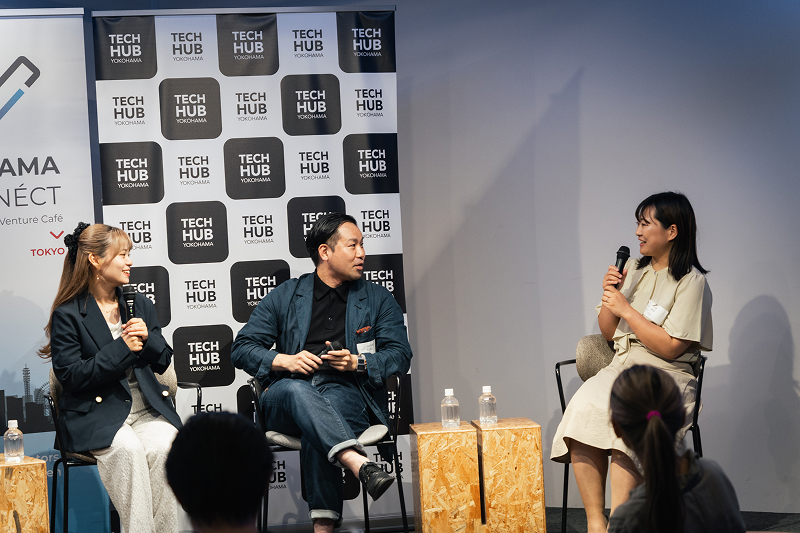 （左から）伊達醸造 富澤氏・関西巻取箔工業 久保氏・マクライフ 牛垣氏